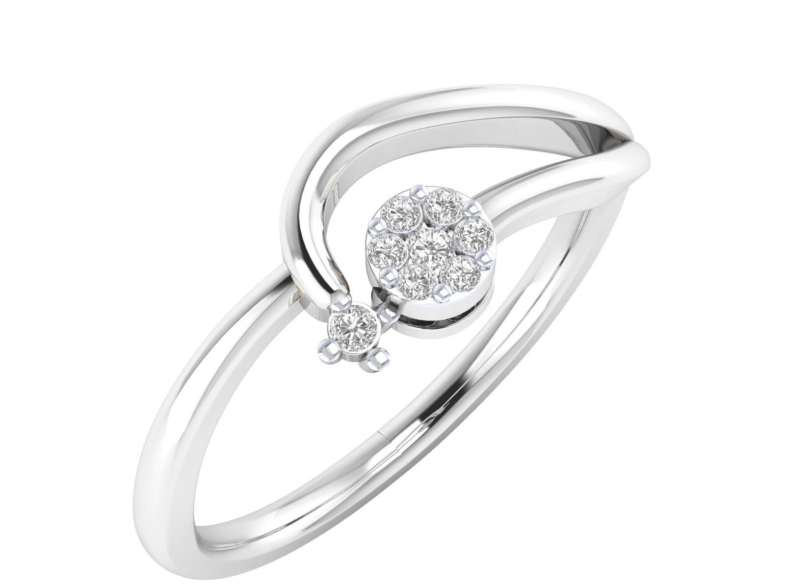 Women ring 3dm render 3D print model 3D print model_9