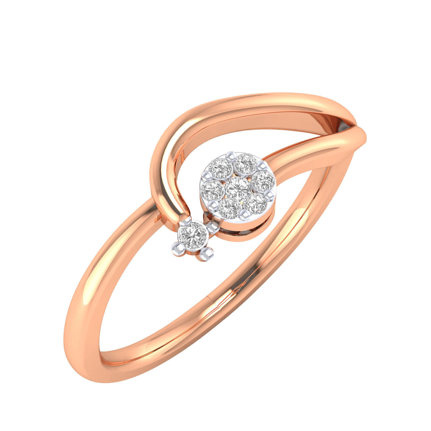 Women ring 3dm render 3D print model 3D print model_2