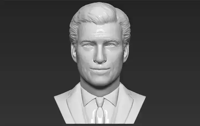 James Bond Pierce Brosnan bust 3D printing ready stl obj formats 3D print model