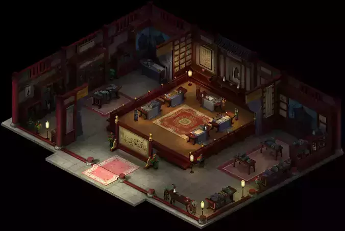 Government-Prince Edward-Guozijian-Indoor 3D model
