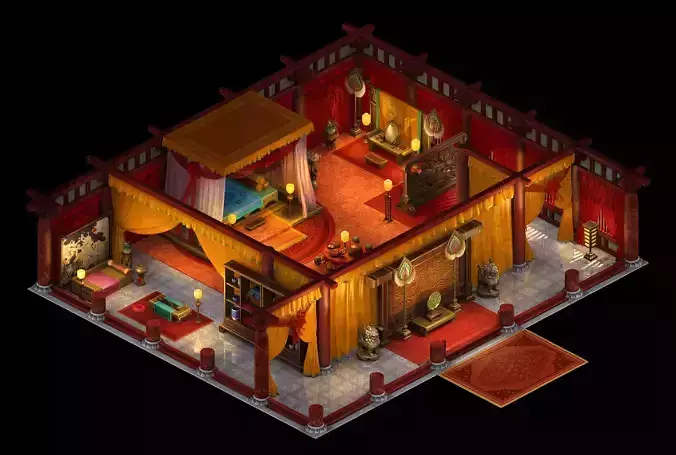 Ancient China-Interior 147 3D model