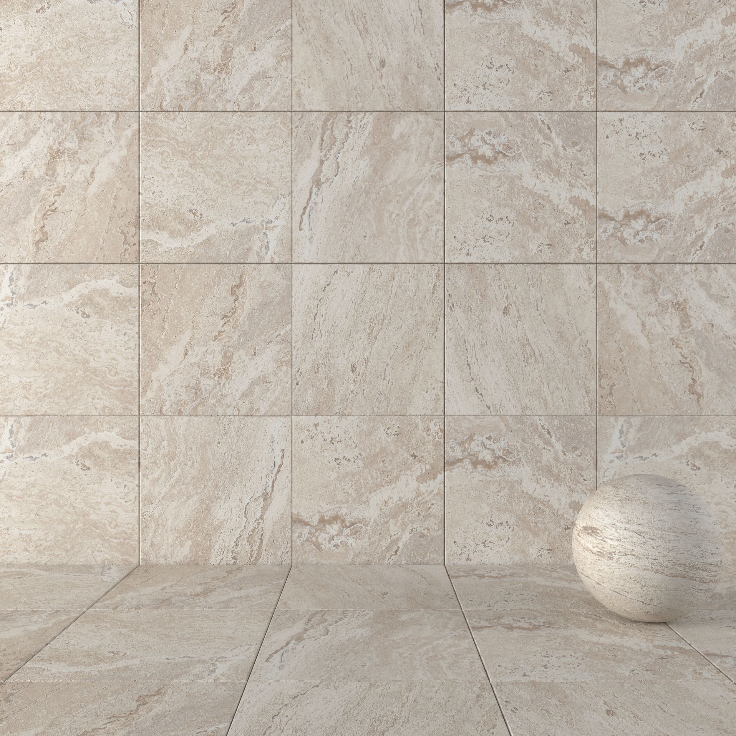 Stone Wall Tiles Antico Ivory 80x80 Set 1 Texture_6
