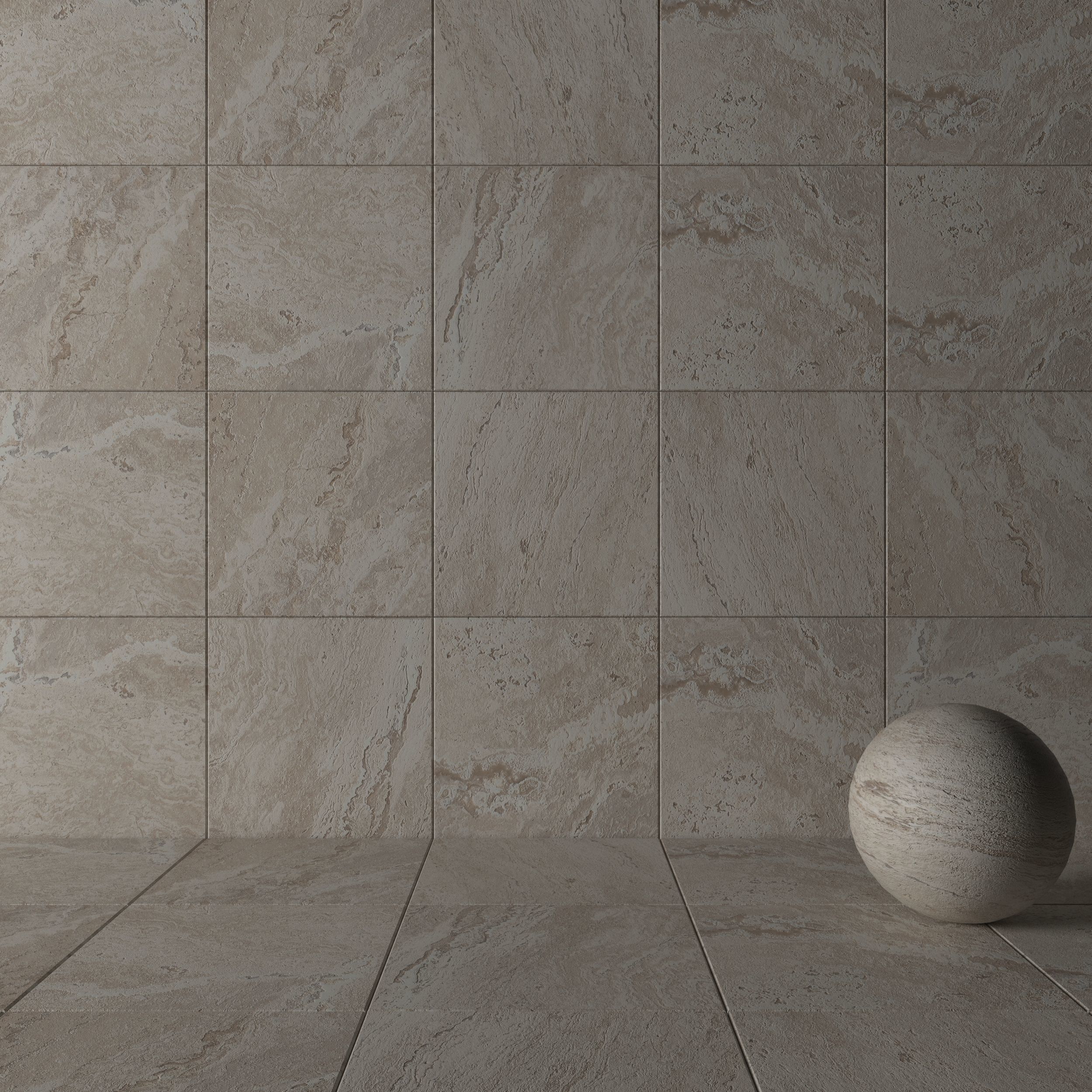 Stone Wall Tiles Antico Ivory 80x80 Set 1 Texture_2