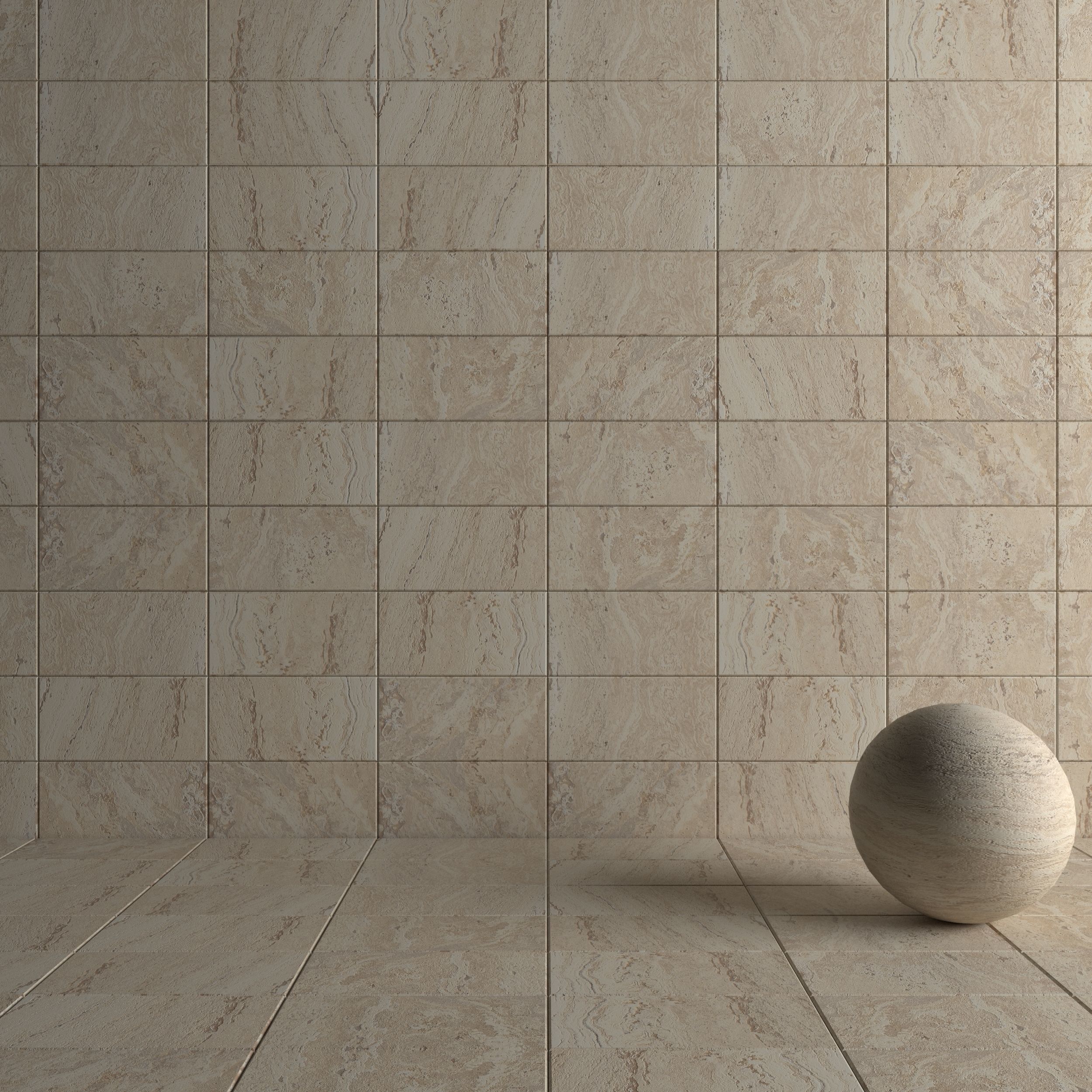Stone Wall Tiles Antico Sand 30x60 Set 2 Texture_3