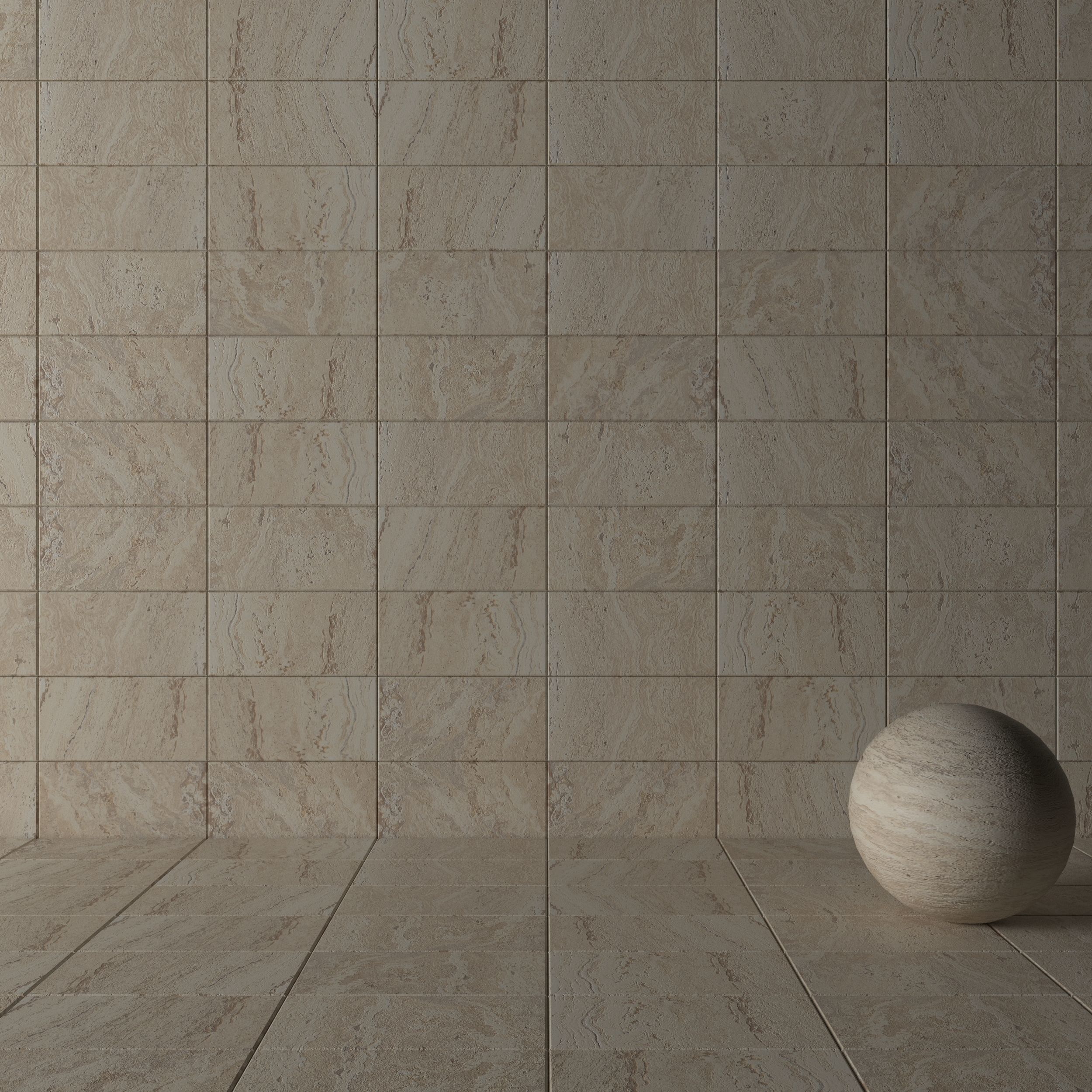 Stone Wall Tiles Antico Sand 30x60 Set 2 Texture_2