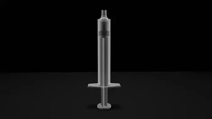 Syringe 3d model drug 3D model