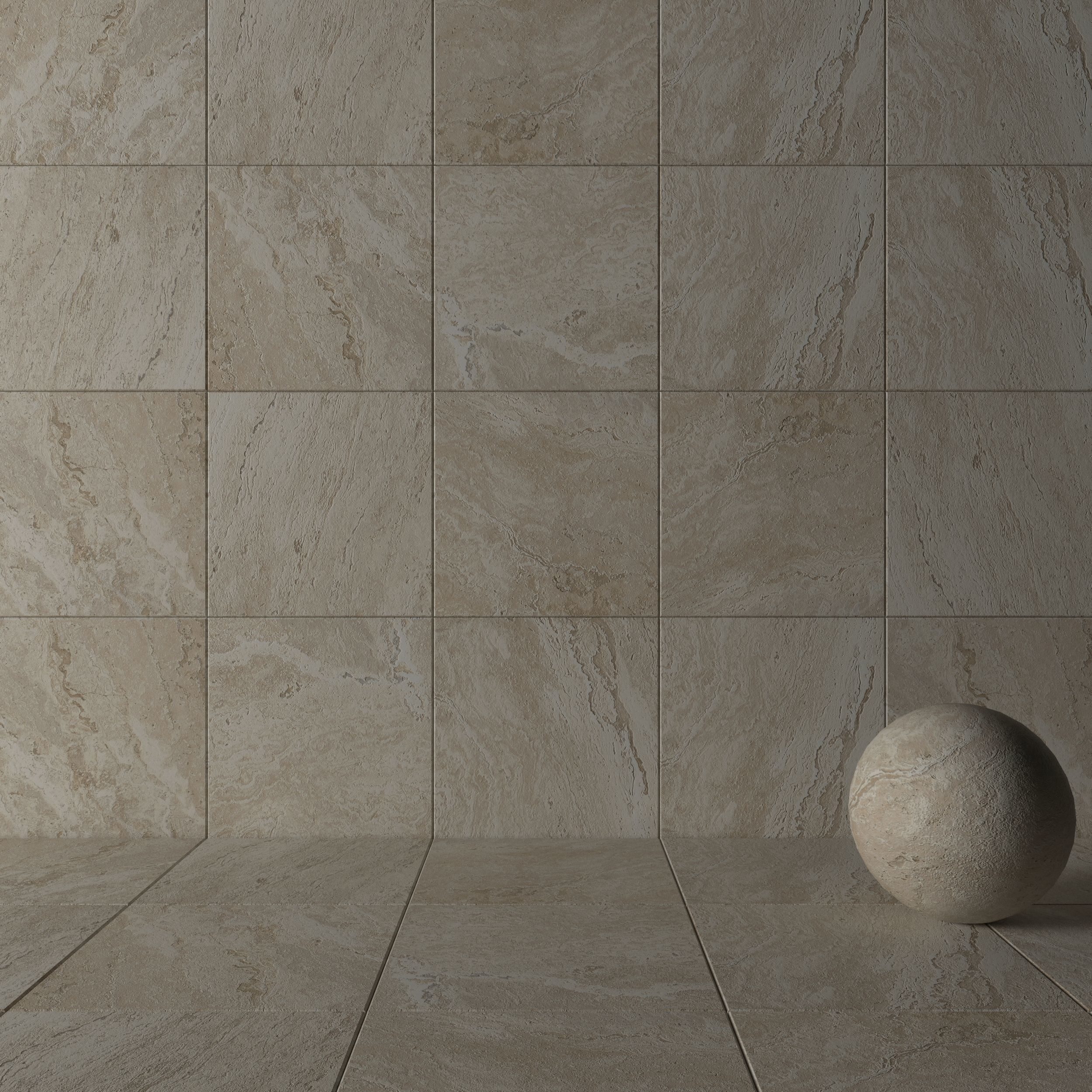 Stone Wall Tiles Antico Sand 80x80 Set 1 Texture_2