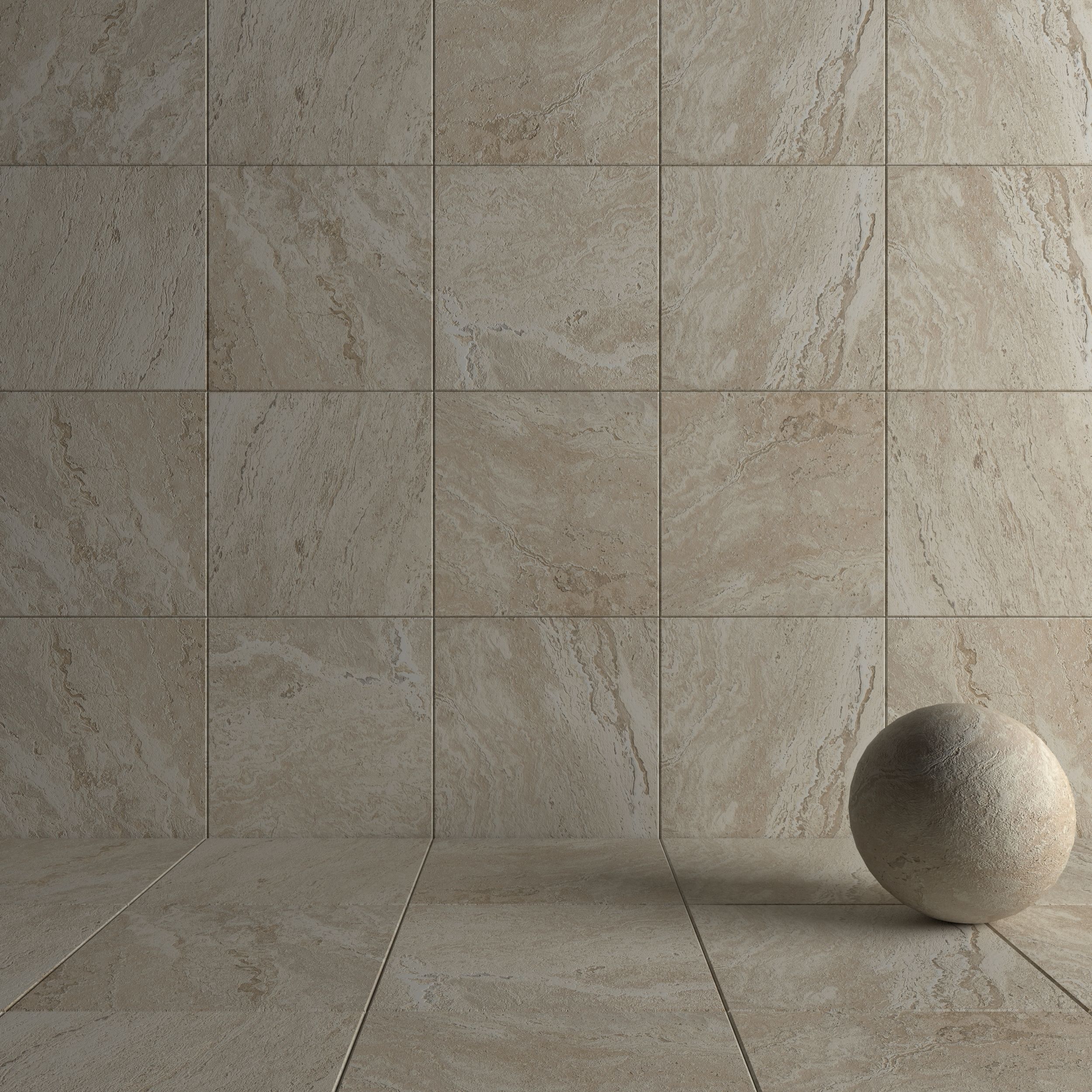 Stone Wall Tiles Antico Sand 80x80 Set 1 Texture_3