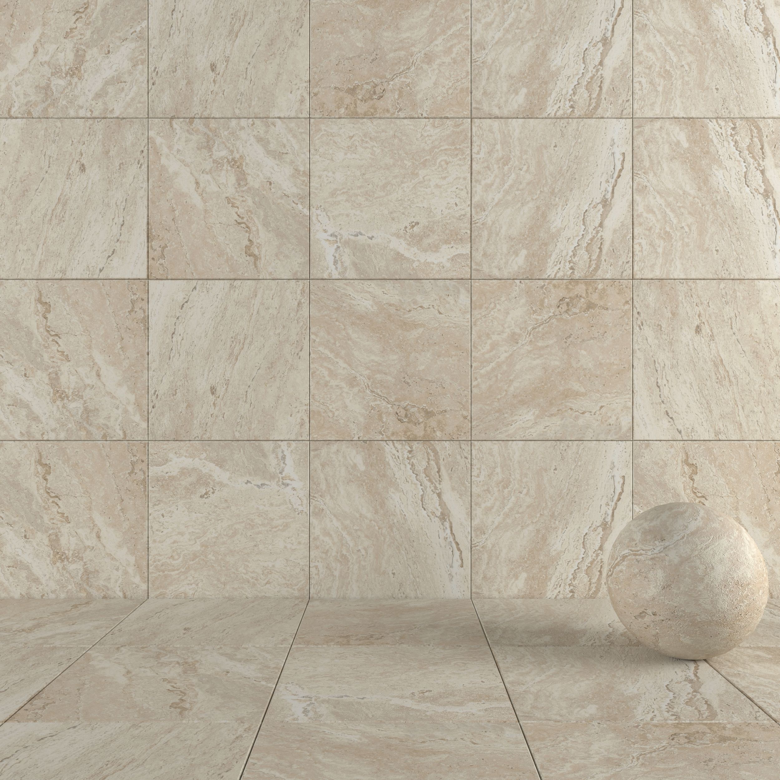 Stone Wall Tiles Antico Sand 80x80 Set 1 Texture_4