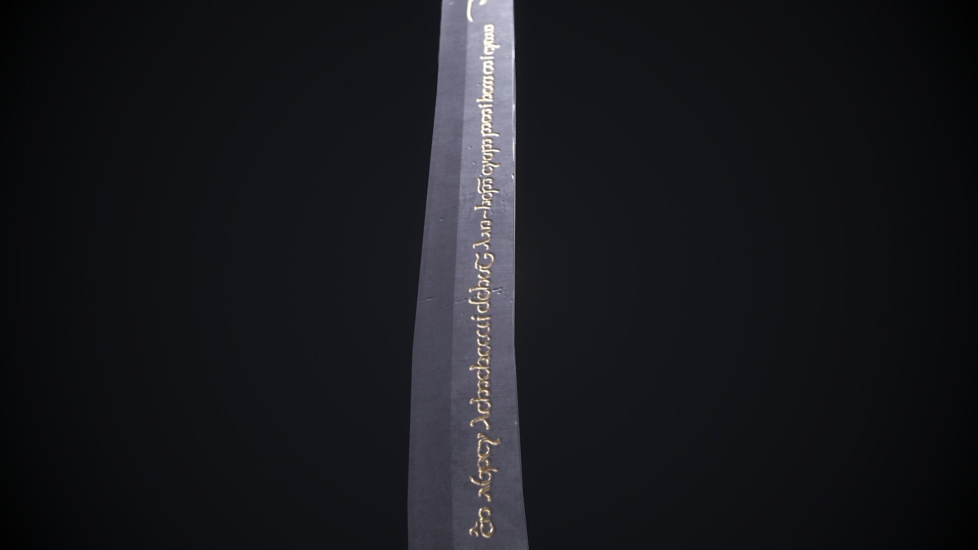 Hadhafang Sword from The Lord of The Rings Movie Low-poly 3D model_11