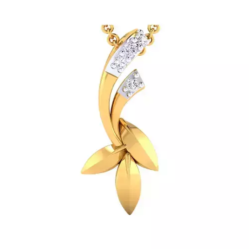 Pendant-25 rose gold pendant with diamonds