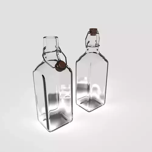 Glass Bottle 3D model