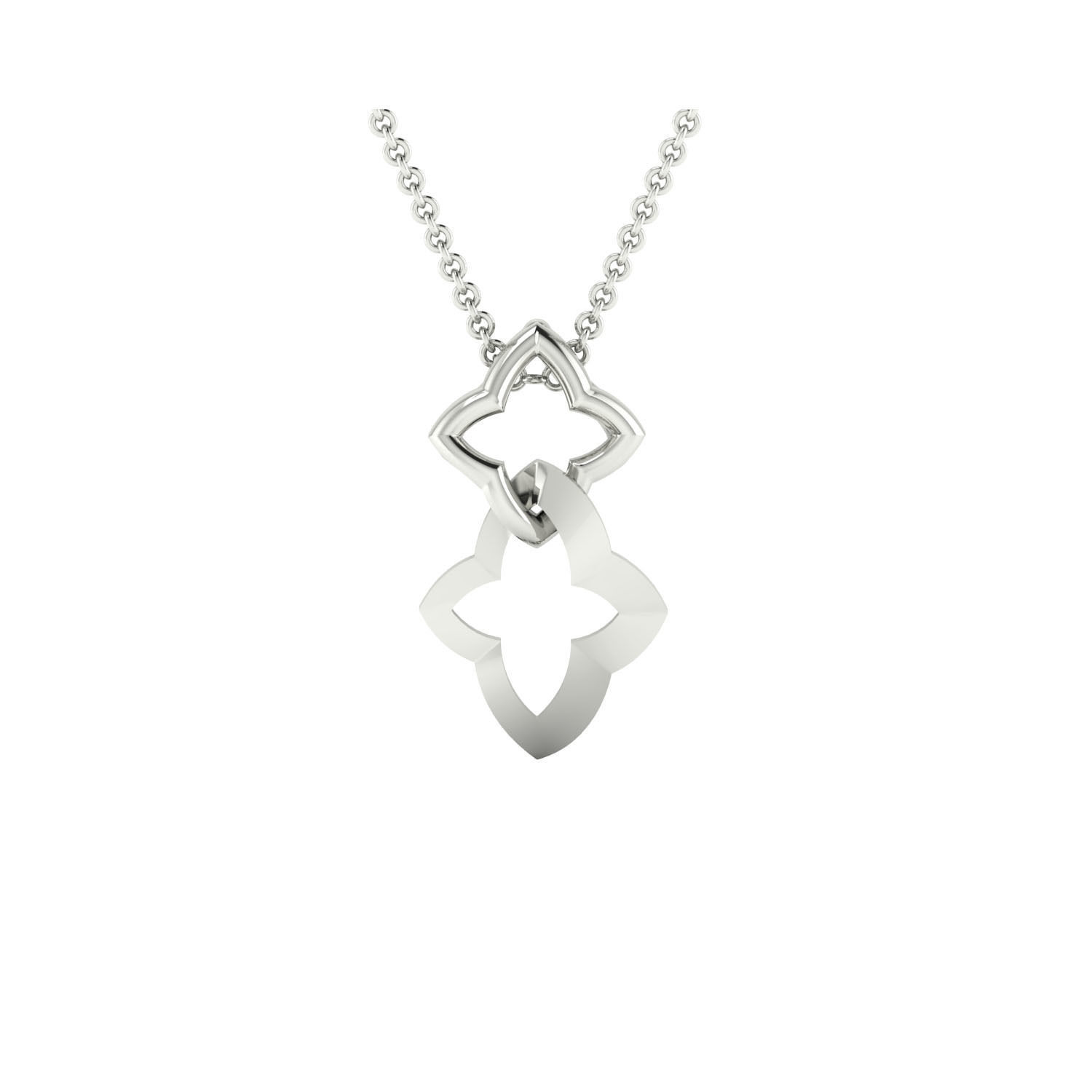 Pendant-25640 pendant with diamond in middle 3D print model_9