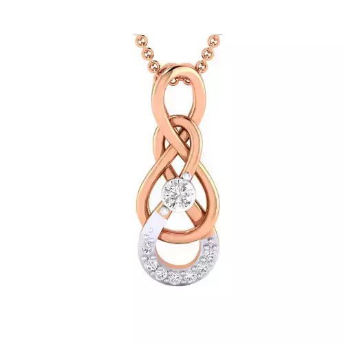 Pendant-25619 infinity pendant with diamonds