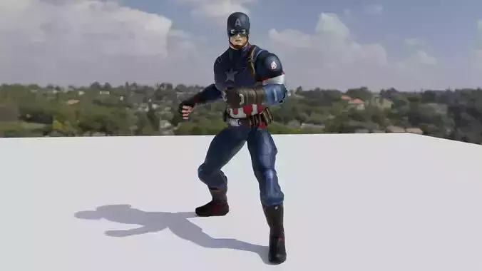 Captain America Rigged