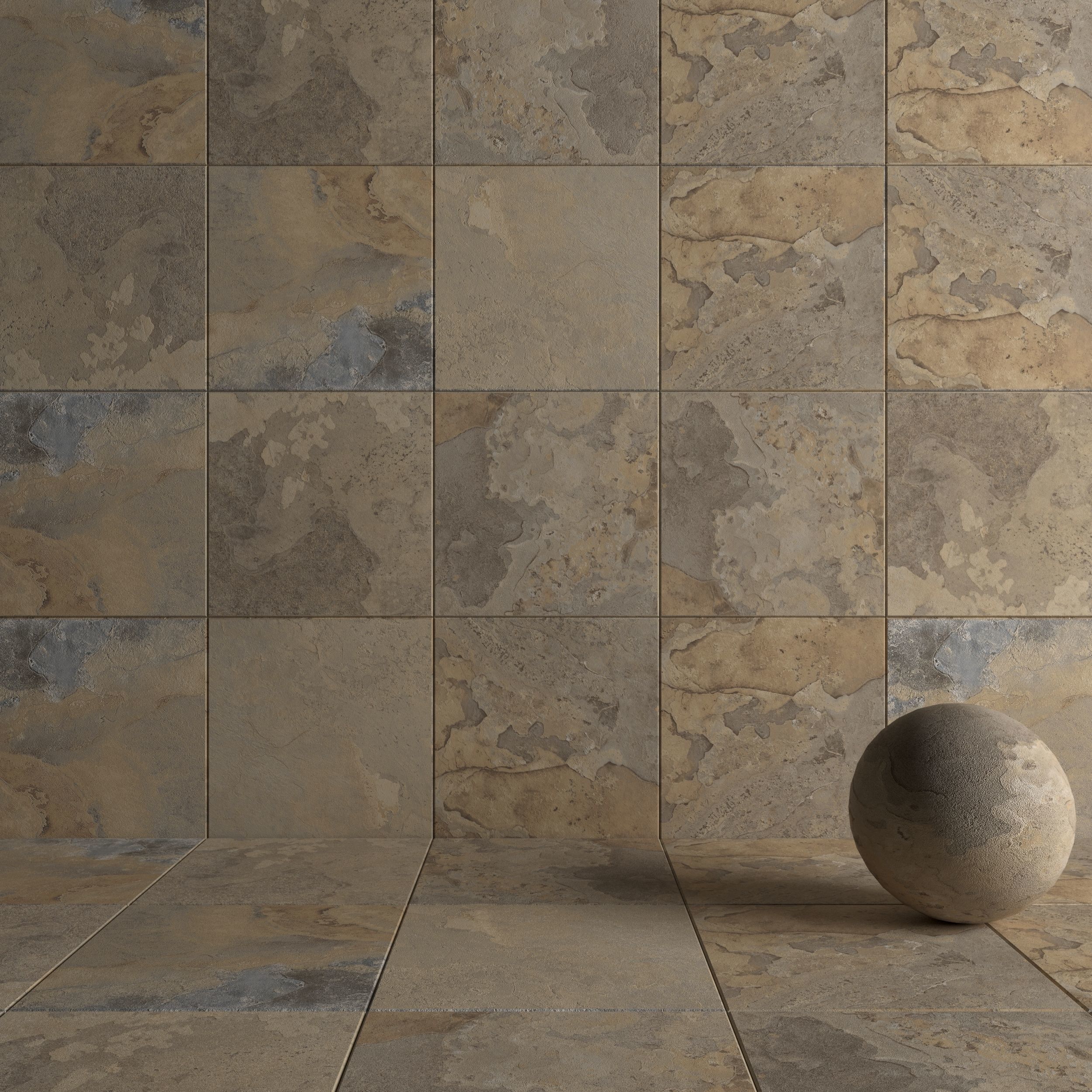 Stone Wall Tiles Kayah Autumn 80x80 Set 1 Texture_3