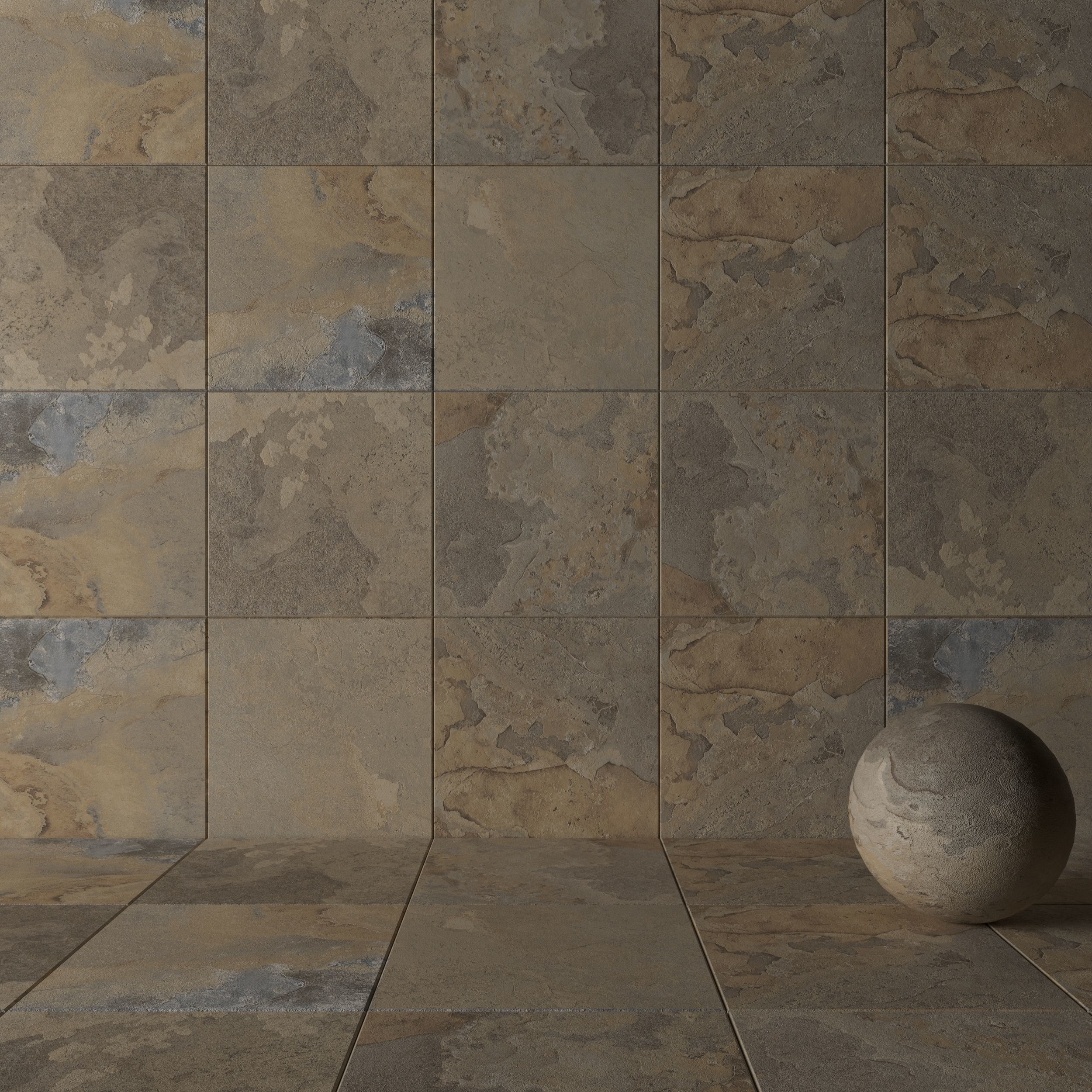 Stone Wall Tiles Kayah Autumn 80x80 Set 1 Texture_2