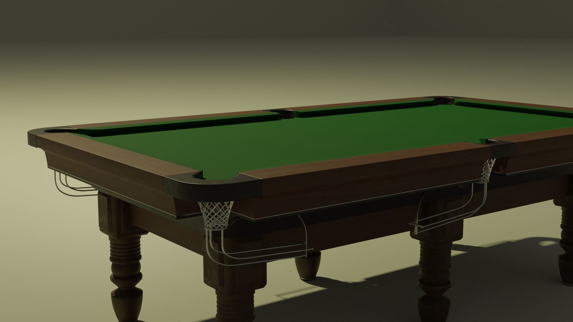 Pool Table  Low-poly 3D model_2