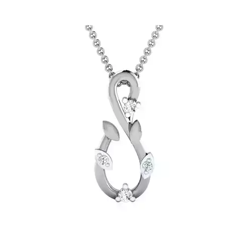 Pendant-25509 diamond pendant gold