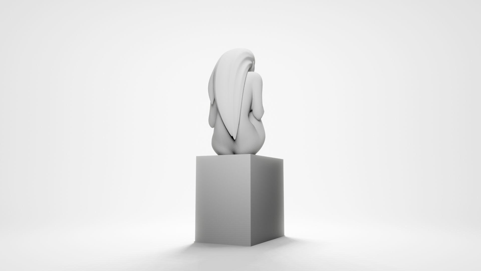Woman sitting 5 3D print model_14
