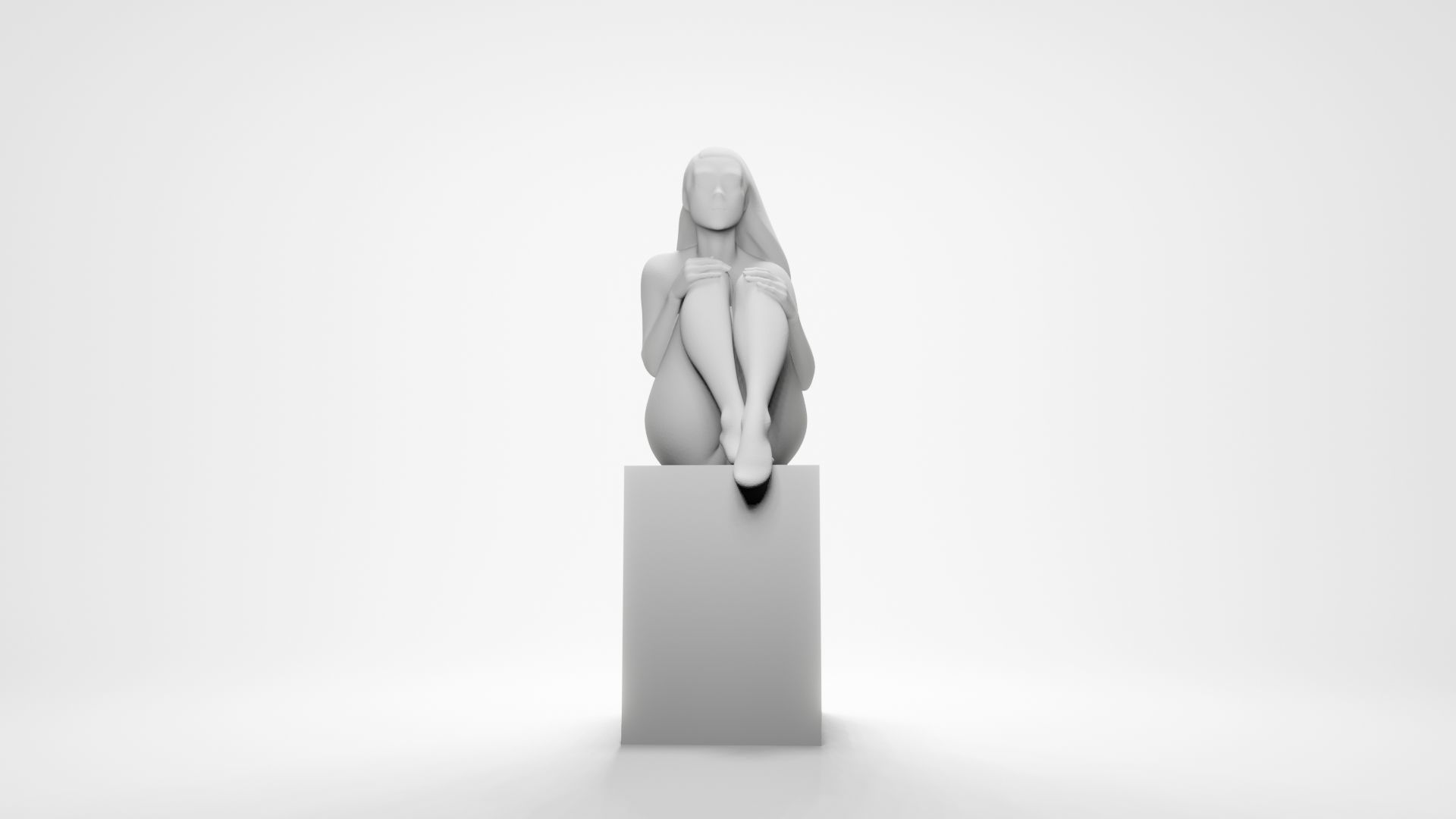 Woman sitting 5 3D print model_15