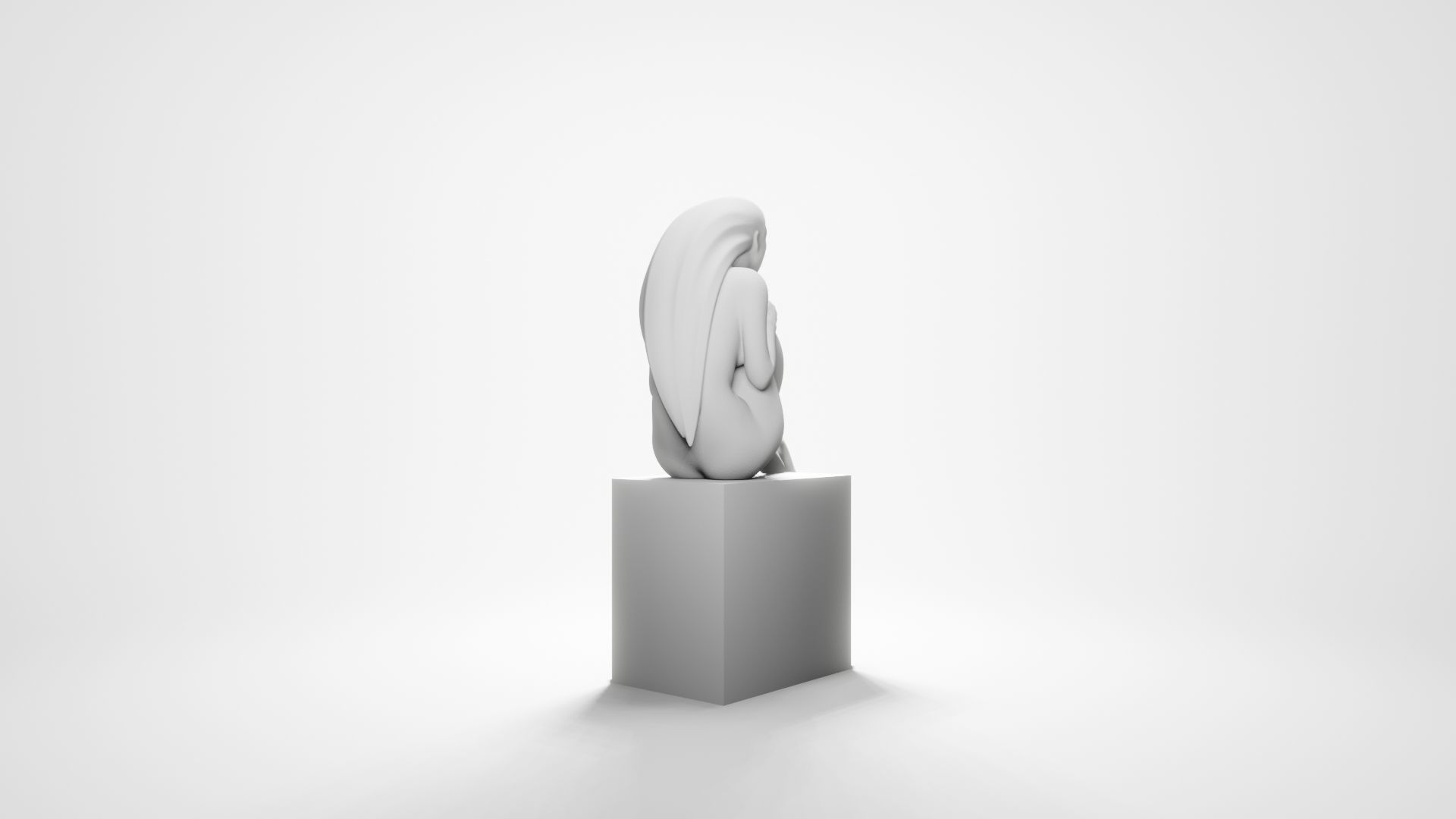Woman sitting 5 3D print model_9