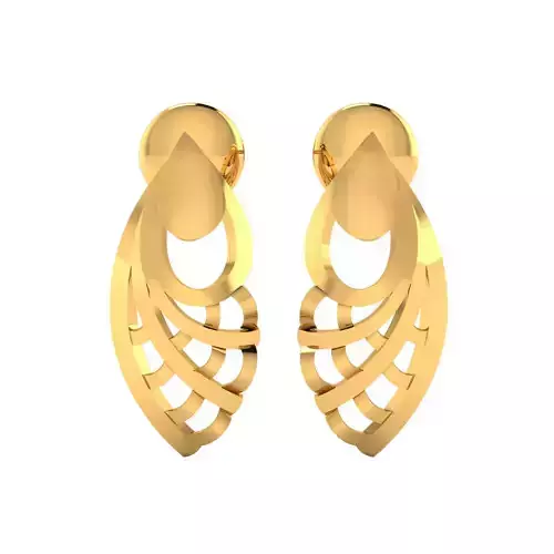 Earrings-25486 rose gold plated earring