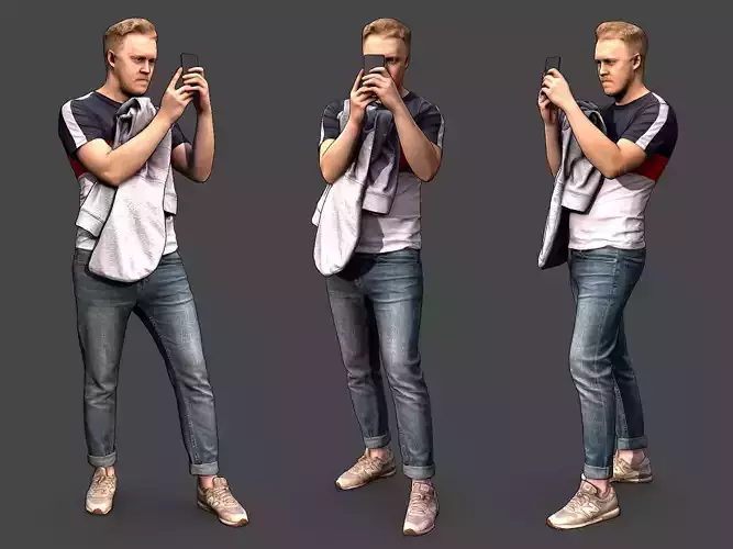 Stylized Man Character 3D model