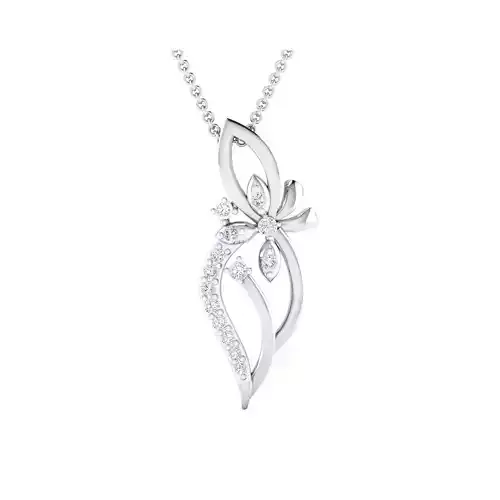 Pendant-20534 rose gold diamond pendant