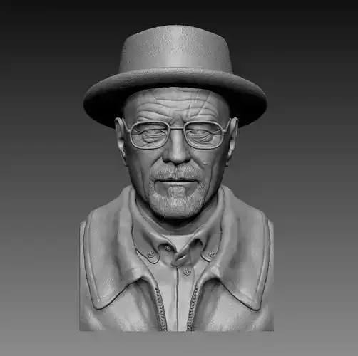 Walter White AKA Bryan Cranston 3D Printable Model 3D print model