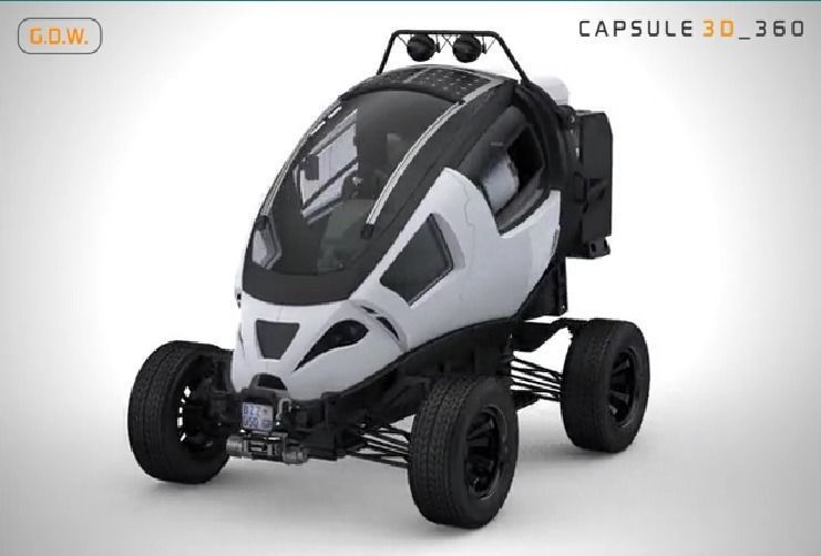 capsule peugeot car 3D model_6