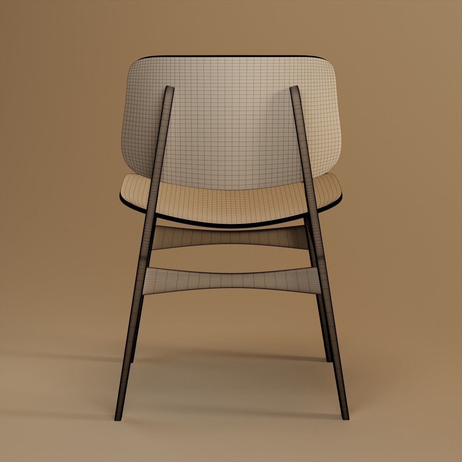 Soborg Chair 3D model_6