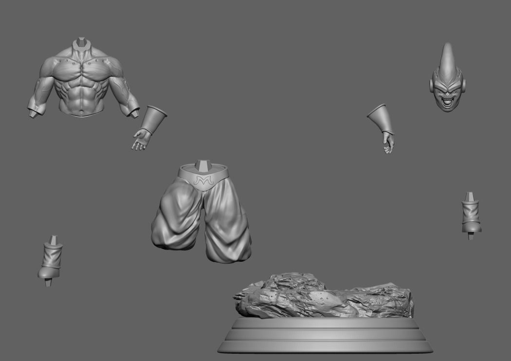 Dragon Ball  Kid Buu 3D print model_3