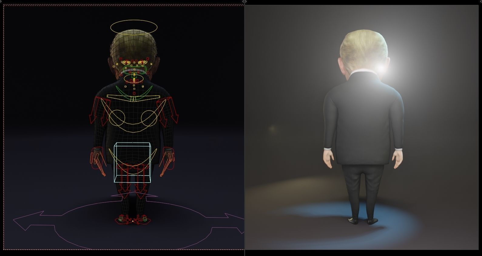 Trump Low-poly 3D model_14