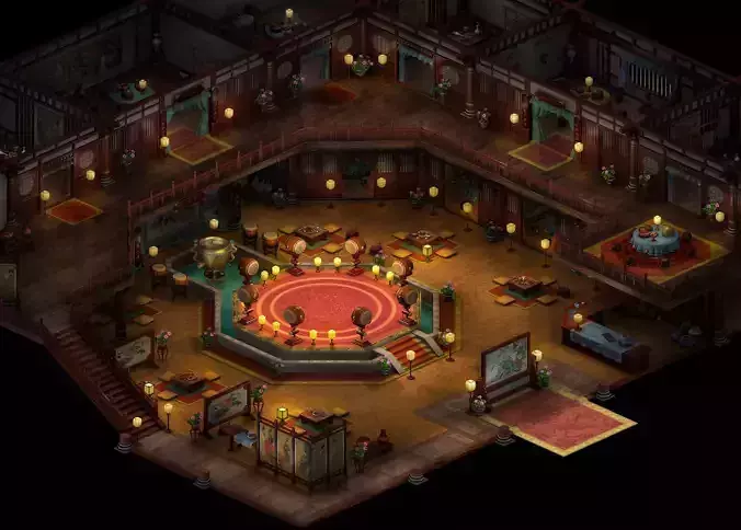 China-Tang Dynasty-Hotel-Interior