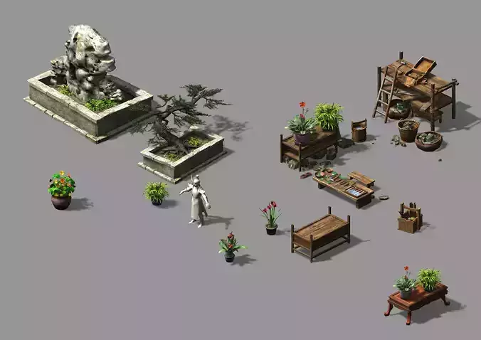 Zhuoyufang-gardener tools 3D model