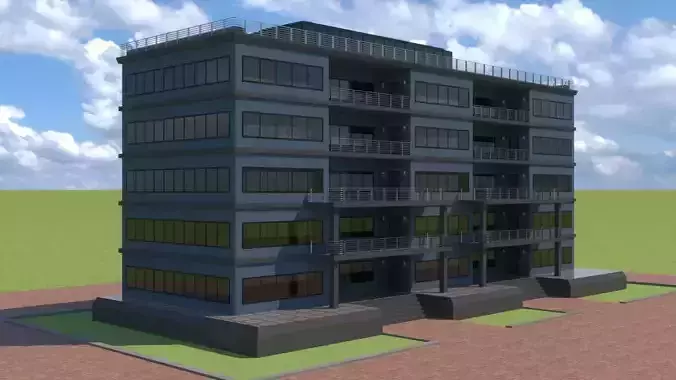 Corporate Building 3D model