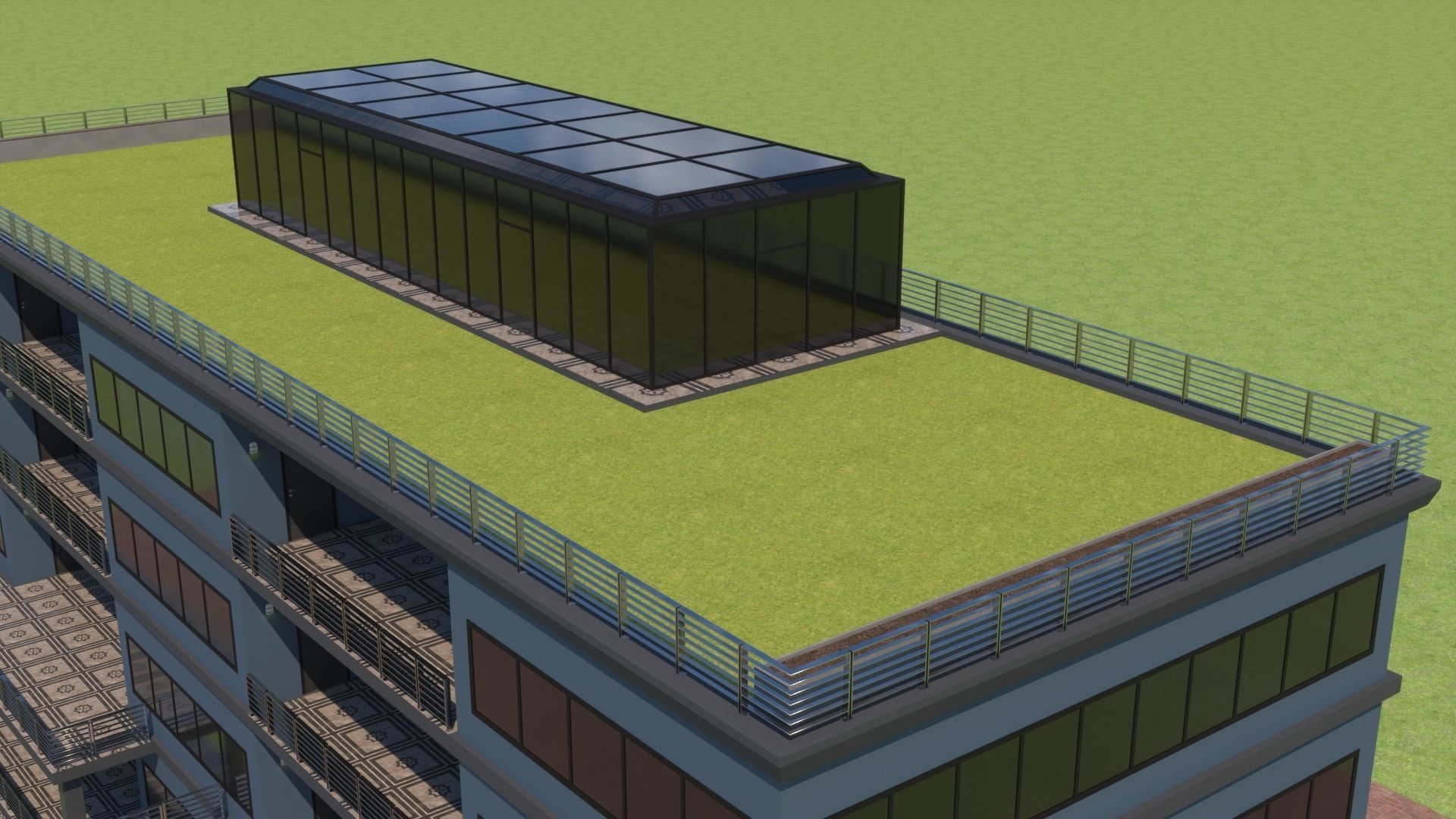 Corporate Building 3D model_7