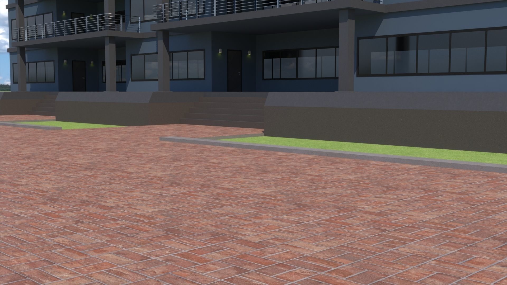Corporate Building 3D model_3