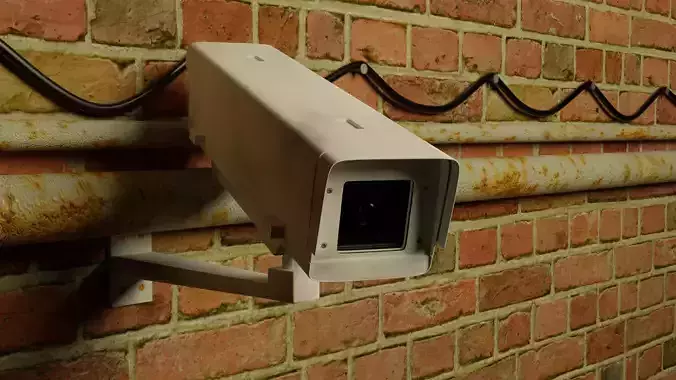 Outdoor surveillance camera 3D model