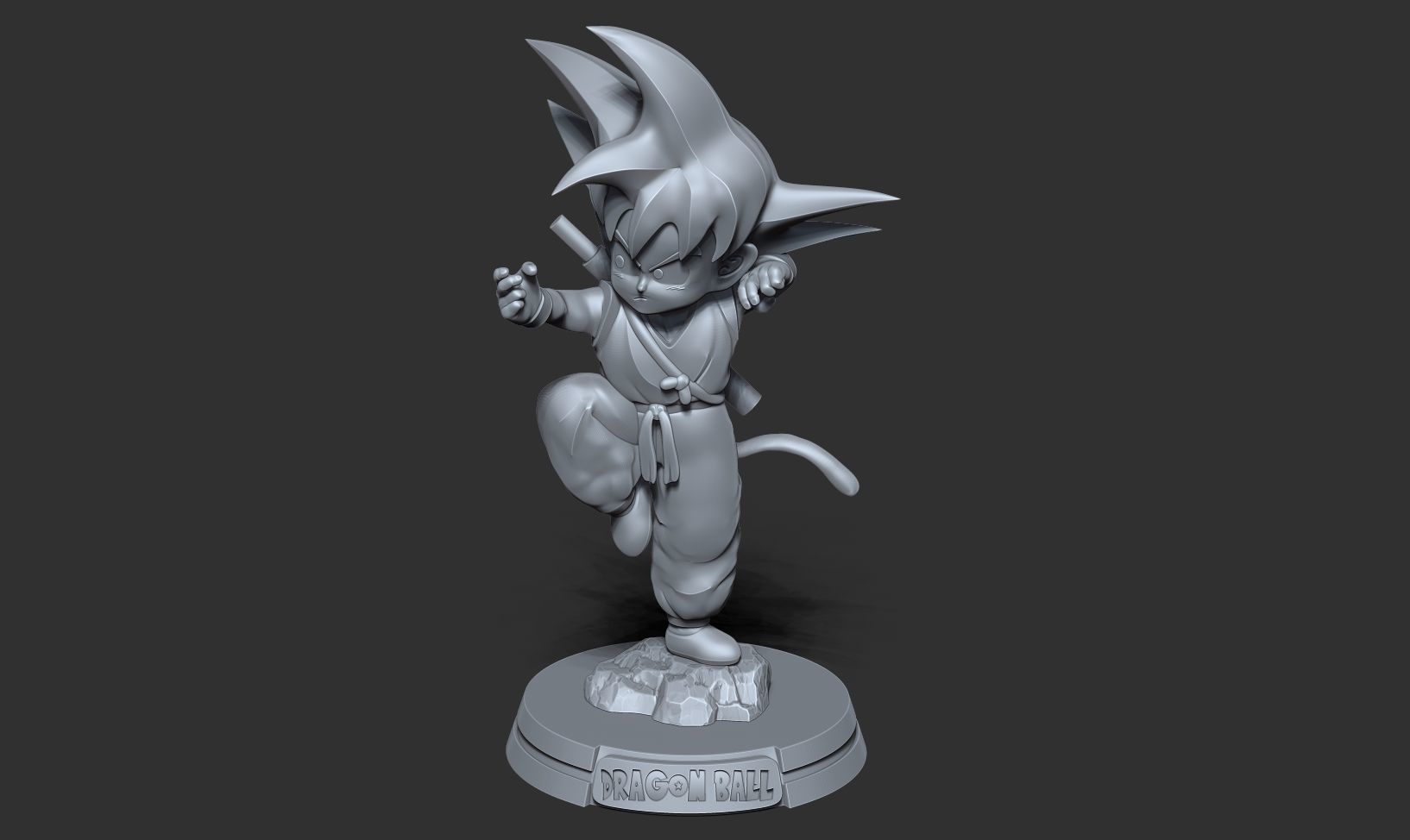 Teen Goku 3D print model_17