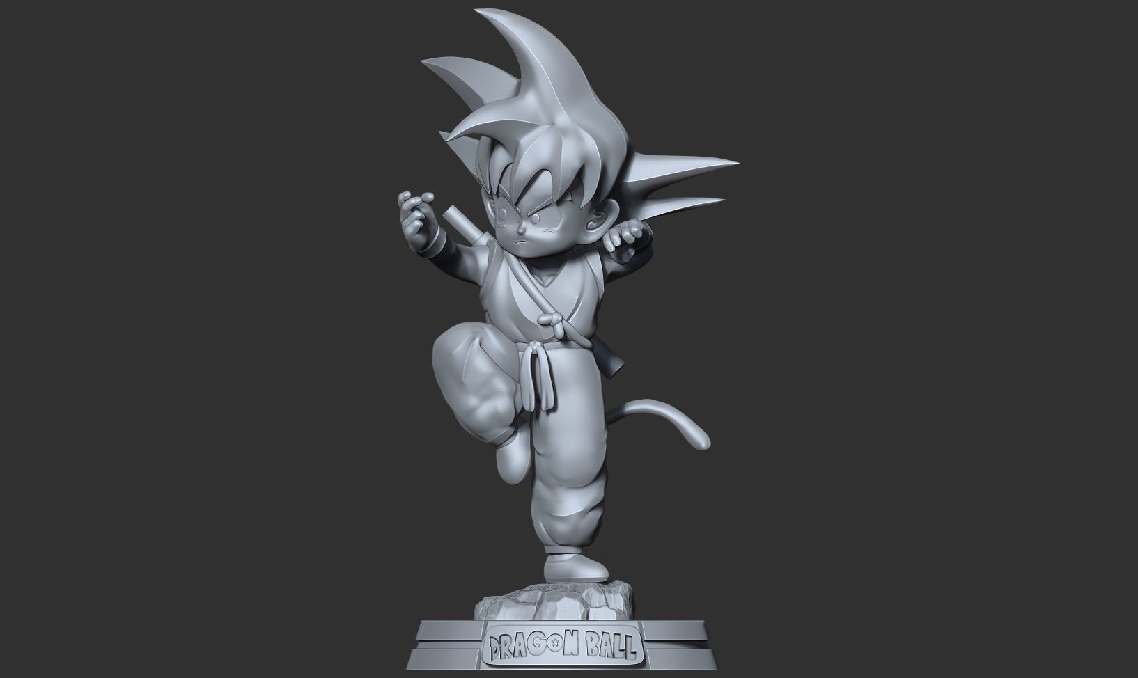Teen Goku 3D print model_11