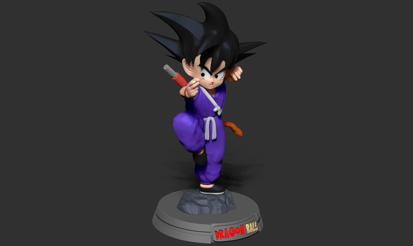 Teen Goku 3D print model_7