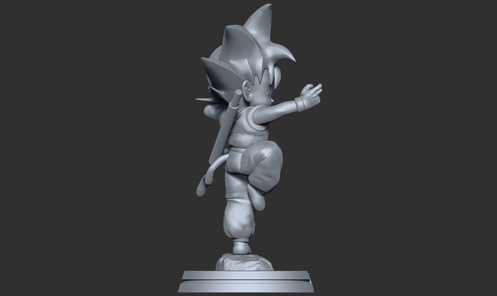 Teen Goku 3D print model_9