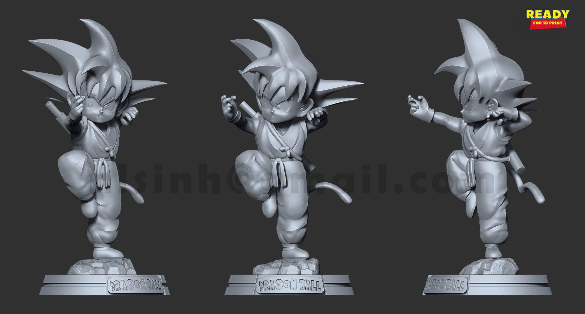 Teen Goku 3D print model_4