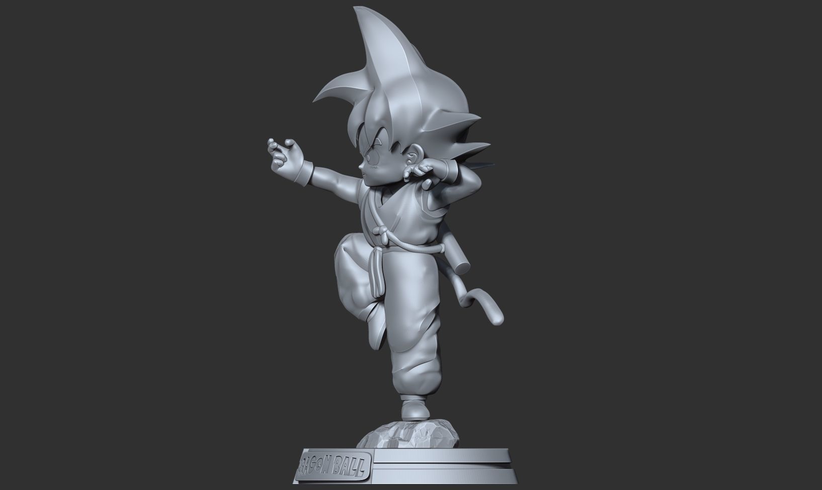 Teen Goku 3D print model_13