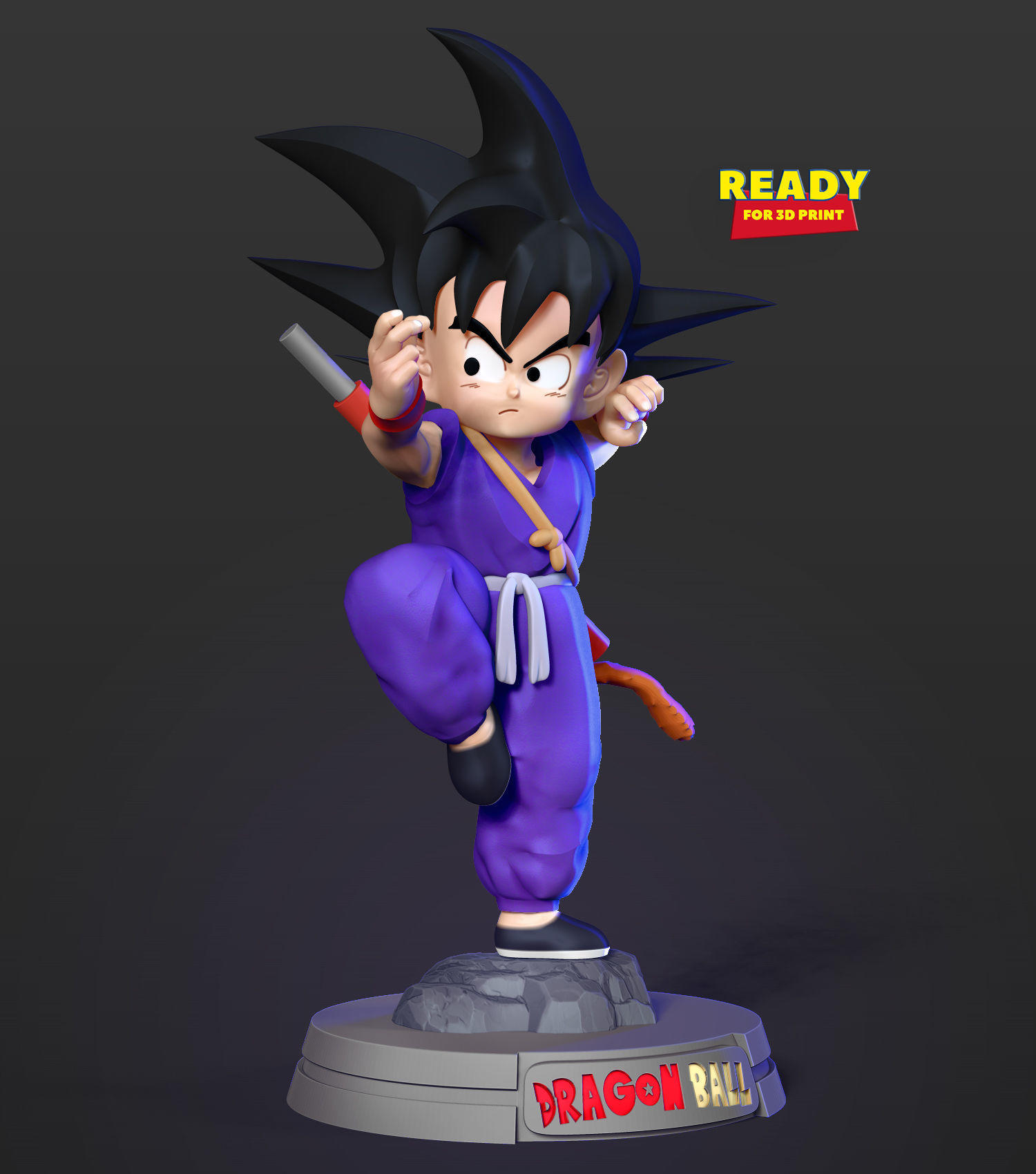 Teen Goku 3D print model_5