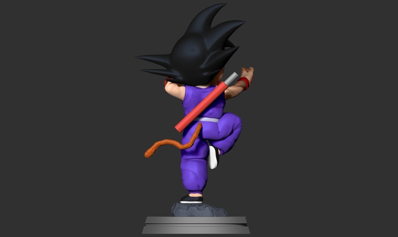 Teen Goku 3D print model_8