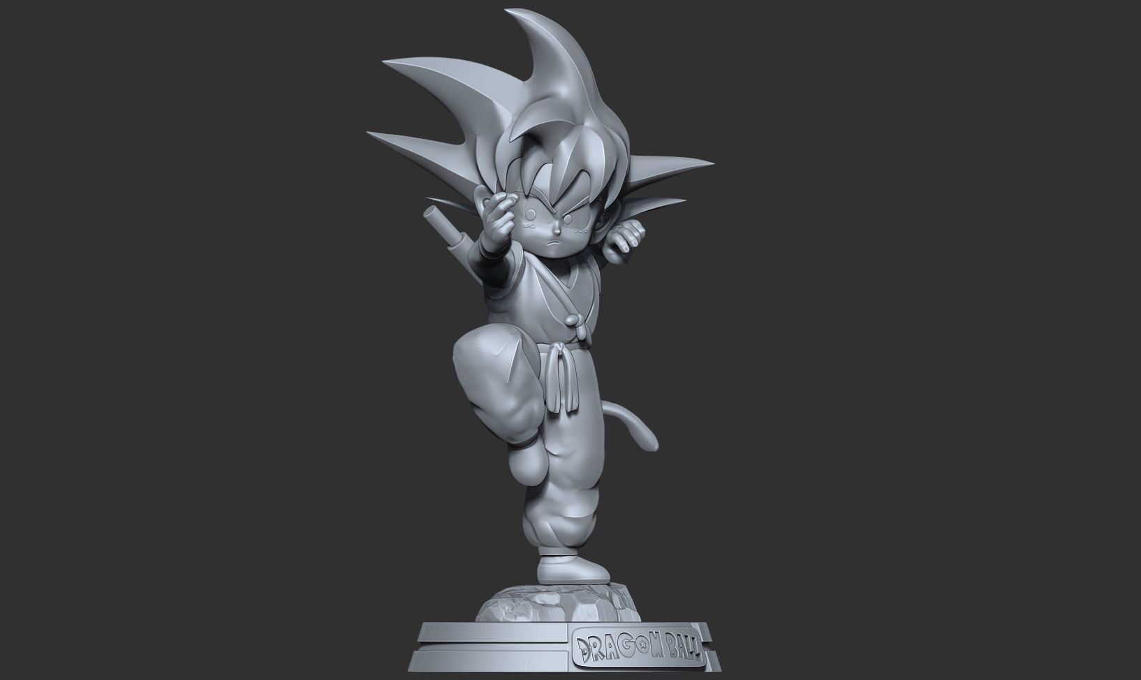 Teen Goku 3D print model_16