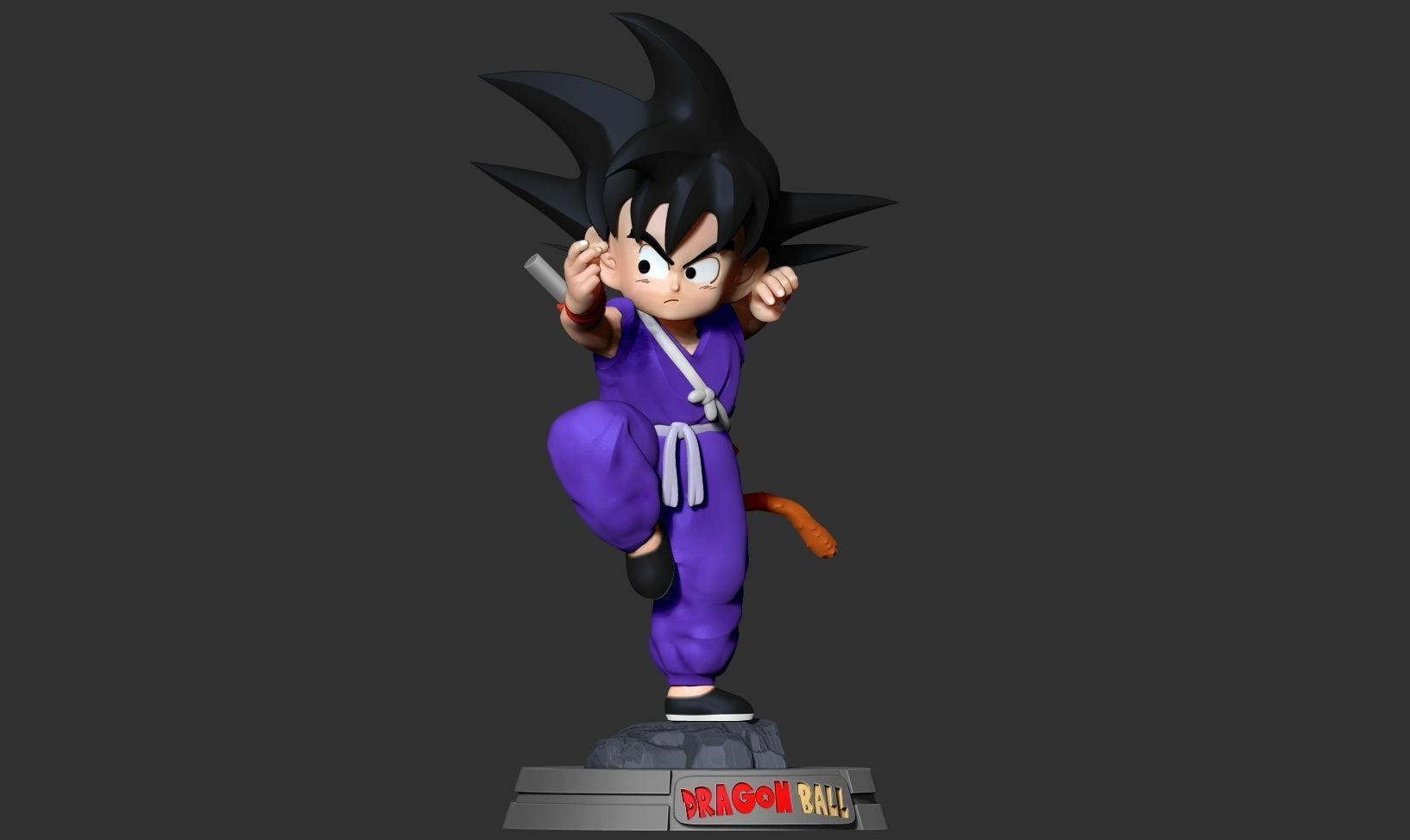 Teen Goku 3D print model_15